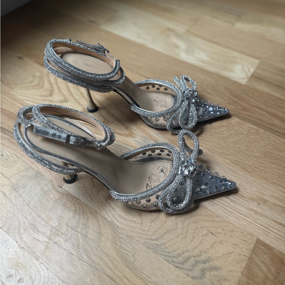 MACH & MACH Double Bow embellished PVC pumps size 38.5 - Picture 2 of 5